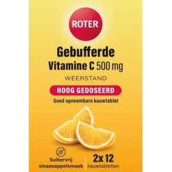 Gebufferde Vitamine C 500mg Kauwtabletten|Roter Sale