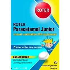 Roter Paracetamol Junior 250mg Smelttabletten< Pijn
