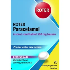 Paracetamol 500mg Smelttabletten|Roter New