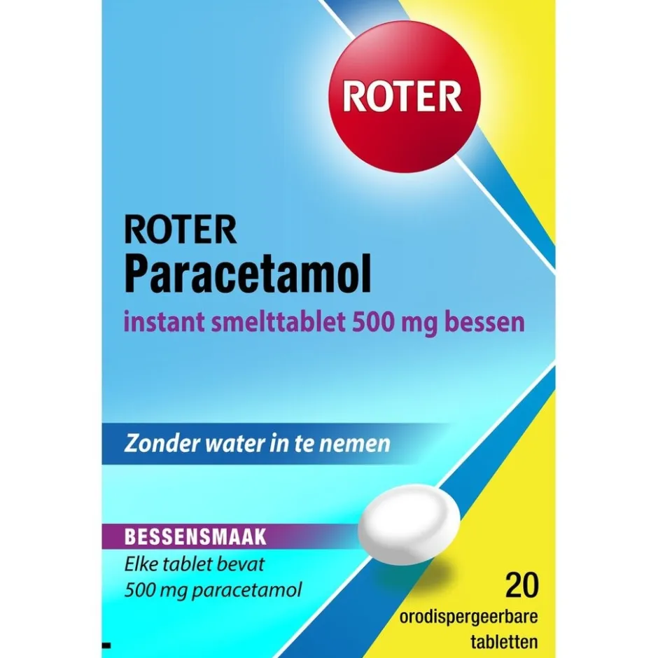 Paracetamol 500mg Smelttabletten|Roter New