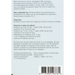 Paracetamol 500mg Smelttabletten|Roter New