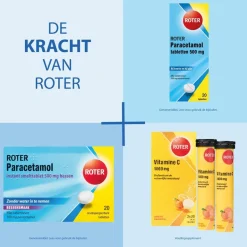 Roter Paracetamol 500mg Tabletten< Pijn