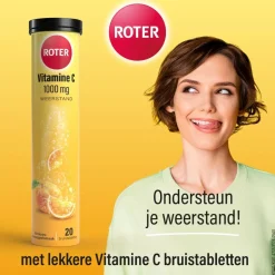 Vitamine C 1000 mg Abrikoos-Sinaasappel Bruistabletten|Roter