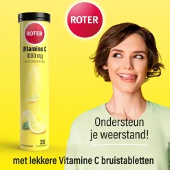 Roter Vitamine C 1000 mg Citroen Bruistabletten< Weerstand En Energie|Vitamines