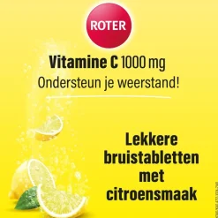 Roter Vitamine C 1000 mg Citroen Bruistabletten< Weerstand En Energie|Vitamines