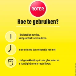 Roter Vitamine C 1000 mg Citroen Bruistabletten< Weerstand En Energie|Vitamines