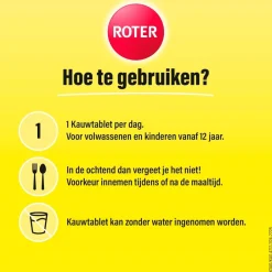Roter Vitamine C 1000 mg Sterk Kauwtabletten< Weerstand En Energie|Vitamines