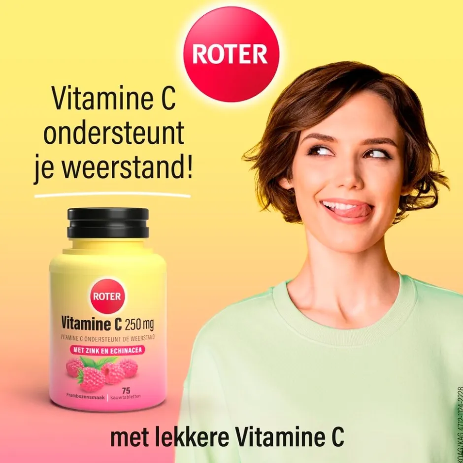 Vitamine C 250 mg Weerstand Tabletten|Roter Sale