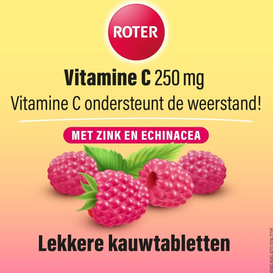 Vitamine C 250 mg Weerstand Tabletten|Roter Sale