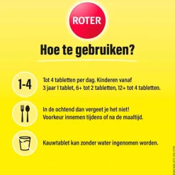 Vitamine C 70mg Citroen Kauwtabletten|Roter Hot
