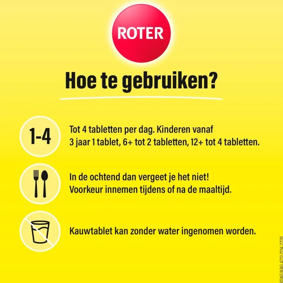 Vitamine C 70mg Citroen Kauwtabletten|Roter Hot