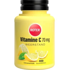 Roter Vitamine C 70mg Citroen Kauwtabletten< Weerstand En Energie|Vitamines