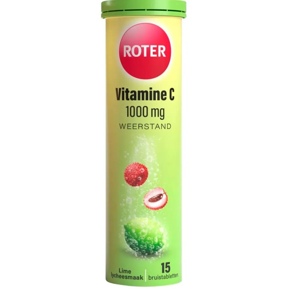 Vitamine C 1000mg Lime Lychee Bruistabletten|Roter Clearance