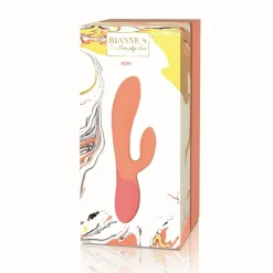 Rianne S RS - Essentials - Xena Verwarmende Rabbit Vibrator - Perzik< Seksspeeltjes