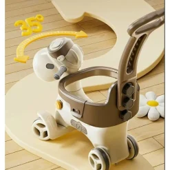 Luxe Hobbeldier/Loopwagen met duwstang|Russle Outlet