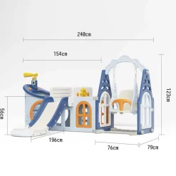 Russle Speeltoestel Boot met glijbaan en schommel| Outlet