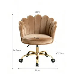 Russle Velvet Schelp Bureaustoel| Sale