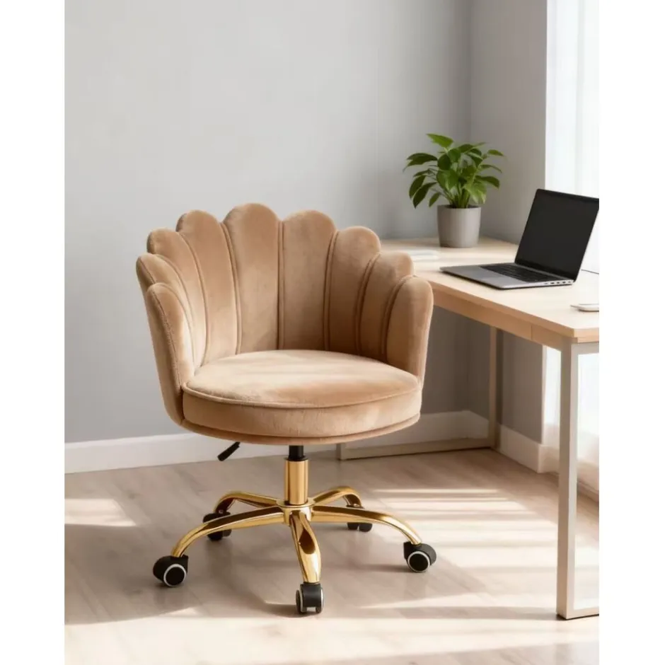 Russle Velvet Schelp Bureaustoel| Sale