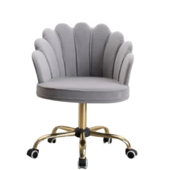 Russle Velvet Schelp Bureaustoel|