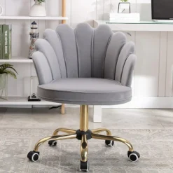Russle Velvet Schelp Bureaustoel|