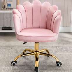 Russle Velvet Schelp Bureaustoel|