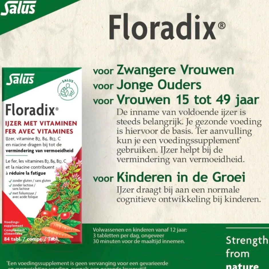 Floradix Salus Ijzer Tabletten< Mineralen