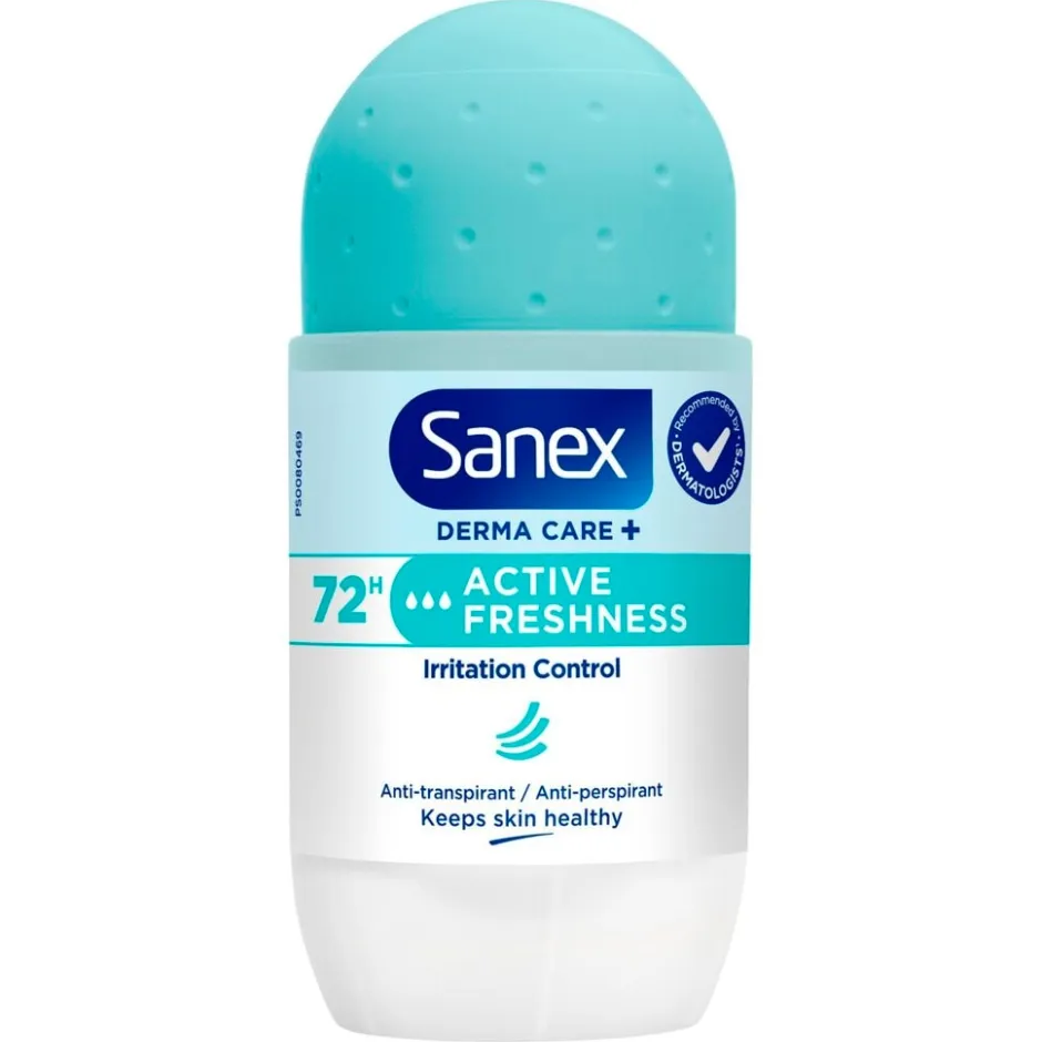 Derma Care+ Active Freshness 72h Antitranspirant Deodorant Roller|Sanex Hot
