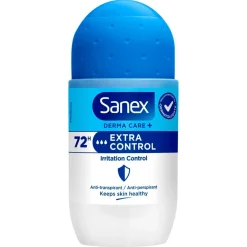 Derma Care+ Extra Control 72h Antitranspirant Deodorant Roller|Sanex Online