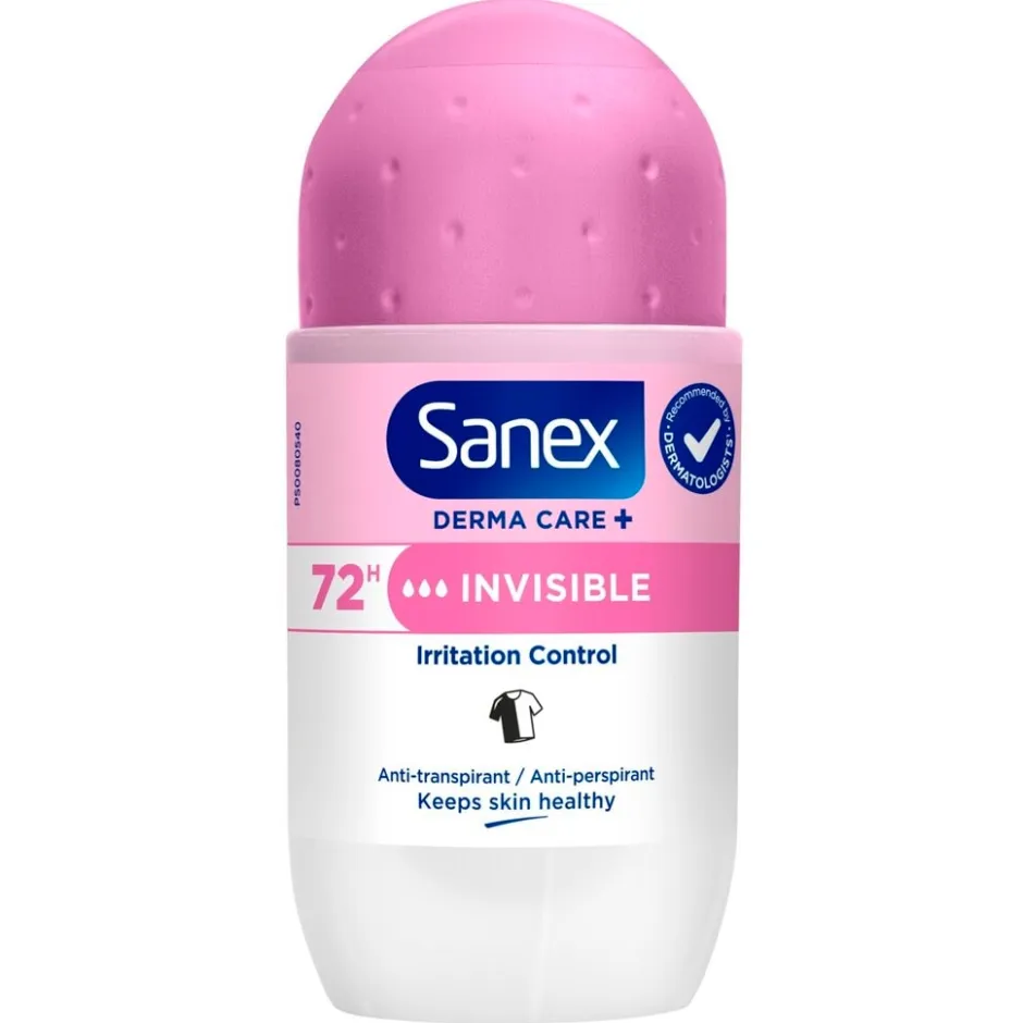 Derma Care+ Invisible 72h Antitranspirant Deodorant Roller|Sanex Online
