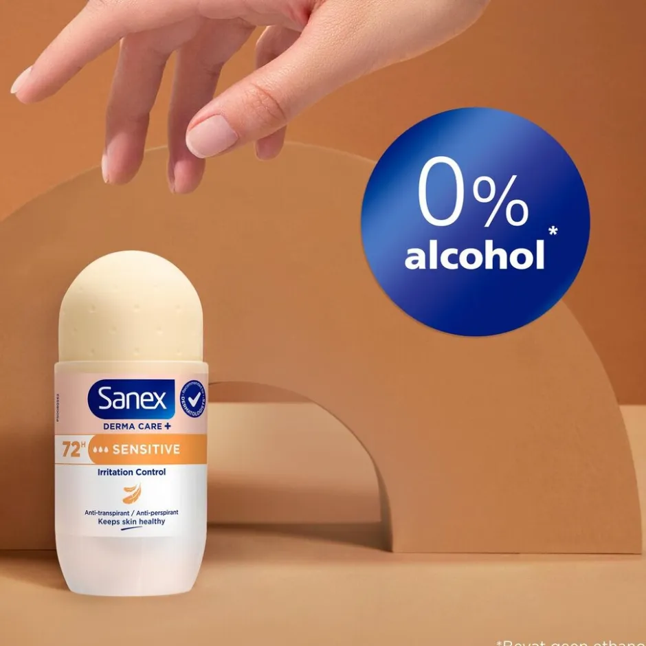 Derma Care+ Invisible 72h Antitranspirant Deodorant Roller|Sanex Online