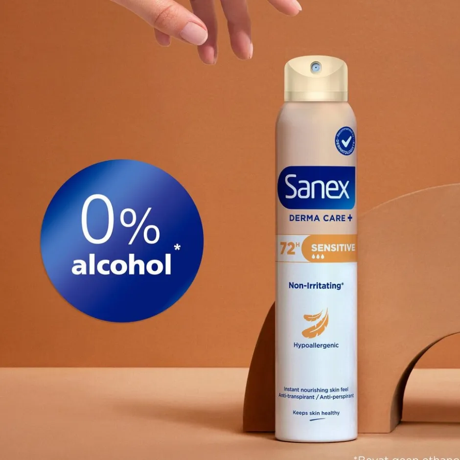 Sanex Derma Care+ Sensitive 72h Antitranspirant Deodorant Spray< Deospray