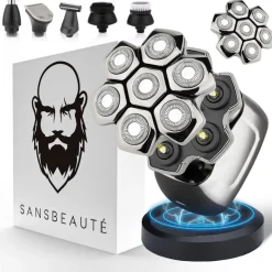 Sansbeauté Hoofdscheerapparaat + Extra Scheerkop - Skull Shaver - Pro Magnetic<Heren Elektrische Scheerapparaten