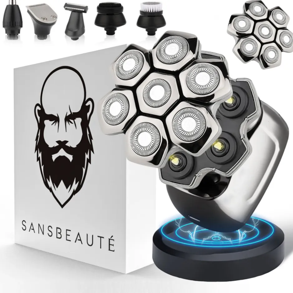 Sansbeauté Hoofdscheerapparaat + Extra Scheerkop - Skull Shaver - Pro Magnetic<Heren Elektrische Scheerapparaten