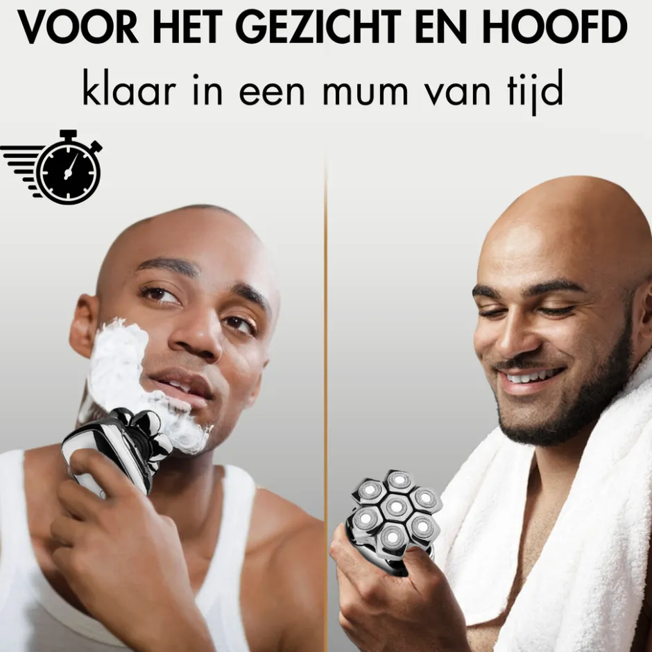 Sansbeauté Hoofdscheerapparaat + Extra Scheerkop - Skull Shaver - Pro Magnetic<Heren Elektrische Scheerapparaten