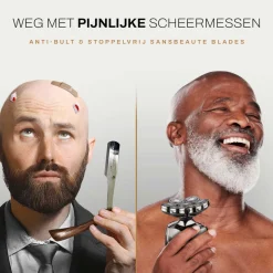 Sansbeauté Hoofdscheerapparaat - Skull Shaver - Skullsharp PRO<Heren Elektrische Scheerapparaten