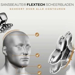 Sansbeauté Hoofdscheerapparaat - Skull Shaver - Skullsharp PRO<Heren Elektrische Scheerapparaten