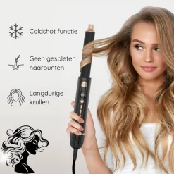 Sansbeauté 8-in-1 Airstyler met Diffuser - Multistyler - Krulborstel< Haarstylers