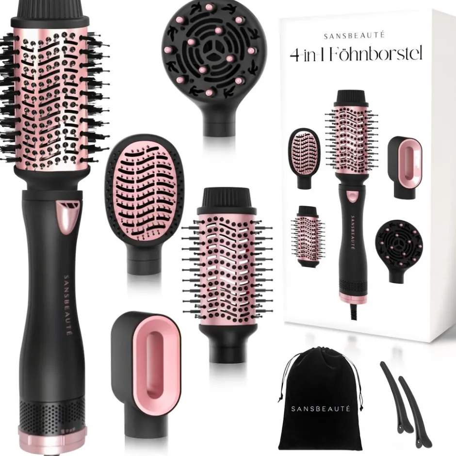 Sansbeauté ® 4-in-1 Fohnborstel - Haarborstel - Krulborstel< Haarstylers