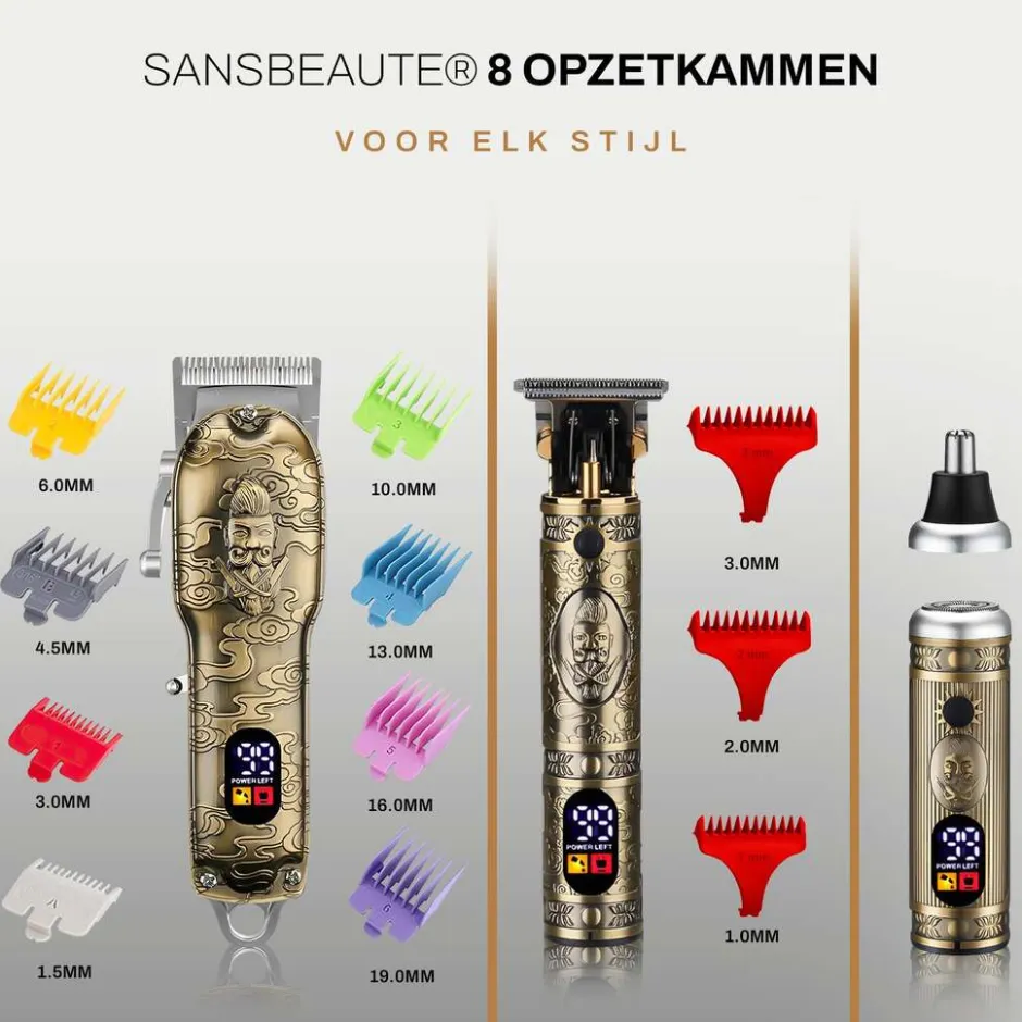 4-in-1 Professionele Tondeuse Mannen - Haartrimmer - Baardtrimmer|Sansbeauté Best