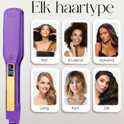 Sansbeauté Professionele Stijltang - Hair Straightener - Stijltangen - 80℃ t/m 230℃< Haarstylers