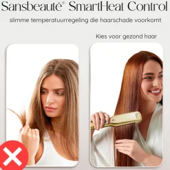 Sansbeauté Professionele Stijltang - Hair Straightener - Stijltangen - 80℃ t/m 230℃< Haarstylers