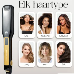 Sansbeauté Professionele Stijltang - Hair Straightener - Stijltangen - 80℃ t/m 230℃< Haarstylers