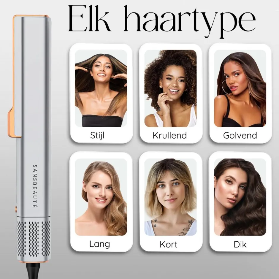 ® Sanstraight Wet-to-Dry Stijltang - Alternatief Stoomstijltang - Straightener|Sansbeauté Hot