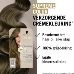 Schwarzkopf creme supreme 7-0 Natuurlijk Donkerblond Verzorgende Crèmekleuring< Haarverf