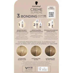 Schwarzkopf creme supreme 9-16 Cool Licht Asblond Verzorgende Crèmekleuring< Haarverf