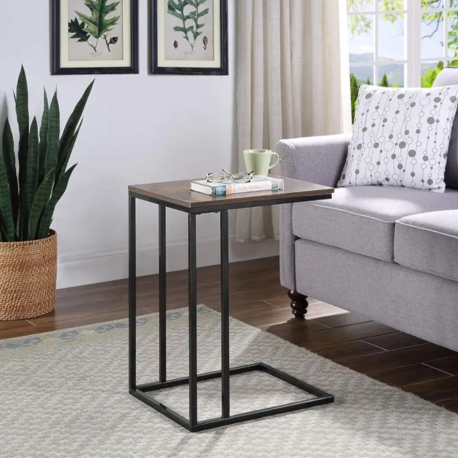 SensaHome Antieke Houten Bijzettafel Sofa Bloemenplank< Tafels