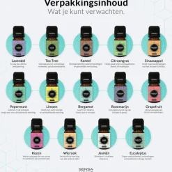 Etherische Oliën 14 stuks 100% puur en natuurlijk|SensaHome Best