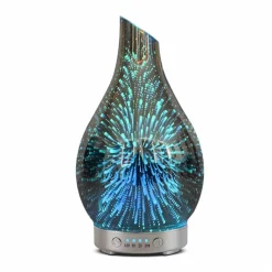 SensaHome Glazen 3D Aroma Diffuser Nachtlamp Luchtbevochtiger met LED Verlichting< Aromatherapie
