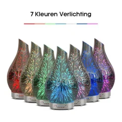 SensaHome Glazen 3D Aroma Diffuser Nachtlamp Luchtbevochtiger met LED Verlichting< Aromatherapie