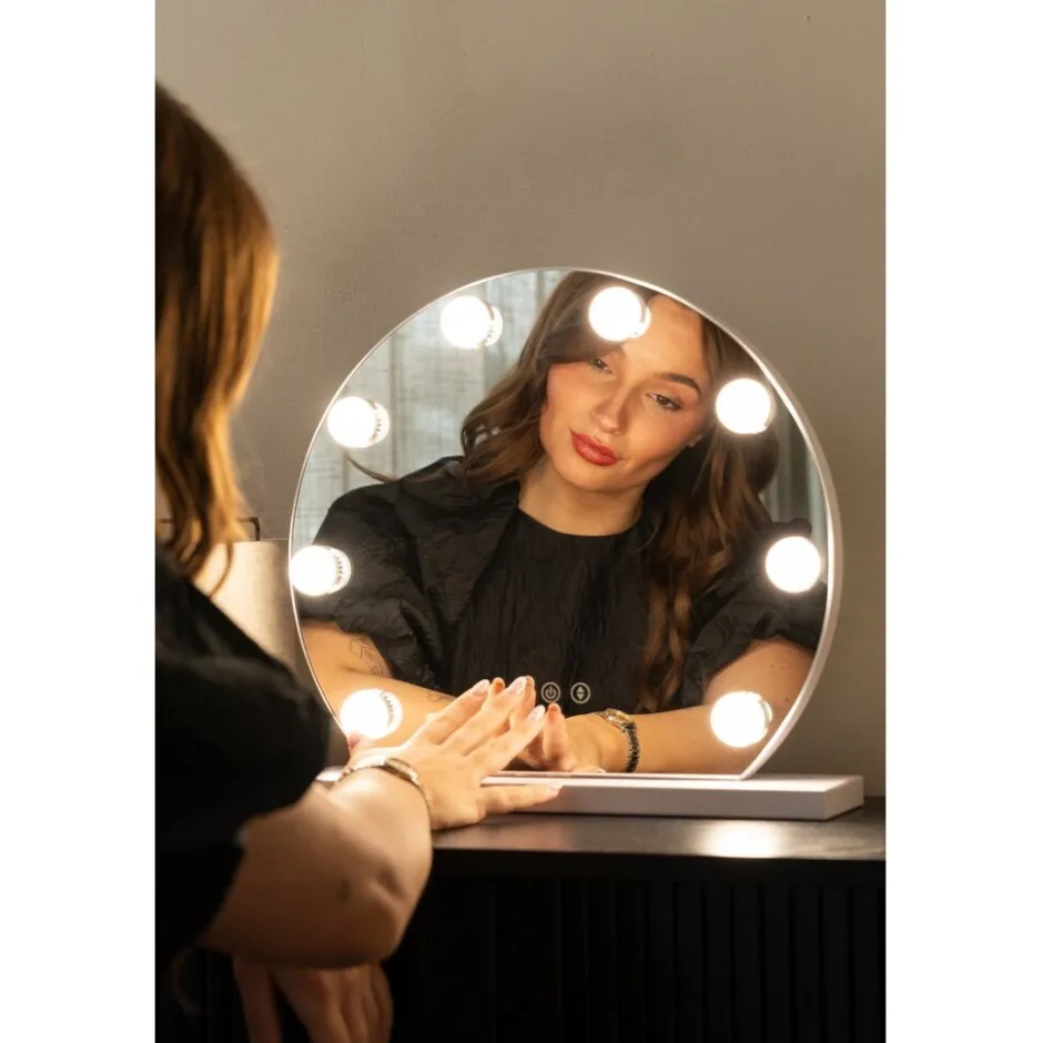 SensaHome Hollywood Spiegel met Verlichting 3 Lichtstanden Verstelbaar< Woonaccessoires